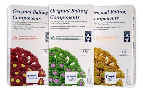 Tropic Marin Balling Set A/b/c 3 X 1 Kg Método Balling