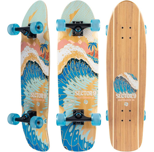 Sector 9 Bamboozler Bora Bora Complete Cruiser Unisex, Adult