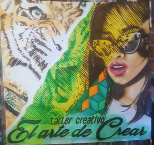 Imagen 4 de 8 de Bandera De Egresados Graffiti Mural
