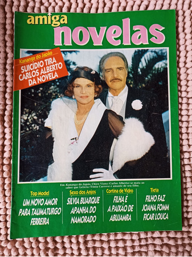 Revista Amiga Novelas C Malu,alexandre,suzy,sílvia,josé,
