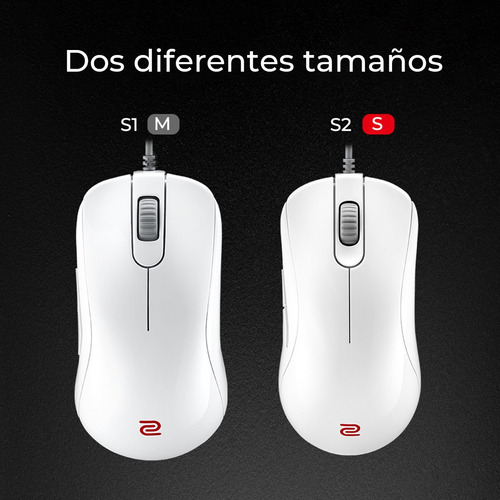 Imagen 6 de 6 de Mouse Gamer Benq Zowie S2 Blanco Para Esports