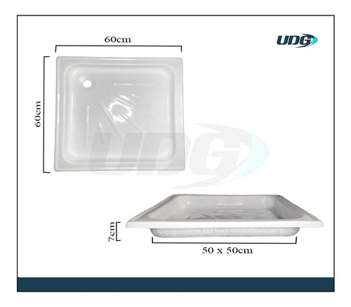 Receptaculo Ducha Box 60x60 Fibra De Baño