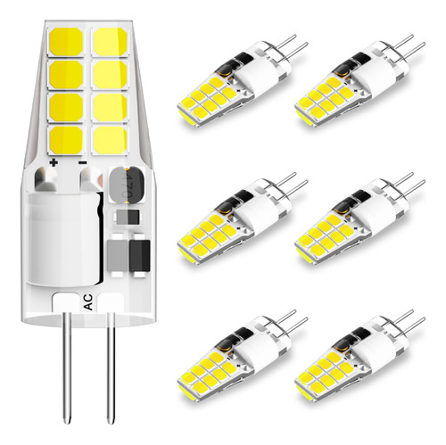 Dumiloo Bombilla Led G4 T3 Jc Base Bi-pin 3w Ca Cc 12v Luz 6