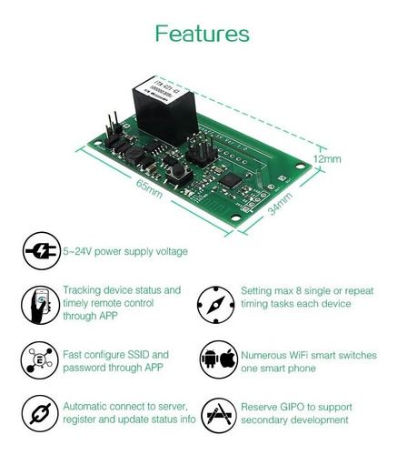 Placa Sonoff Sv - Safe Voltage Contacto Seco Ideal Tasmota