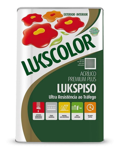 Tinta Lukscolor Lukspiso Premium Plus Azul 18l