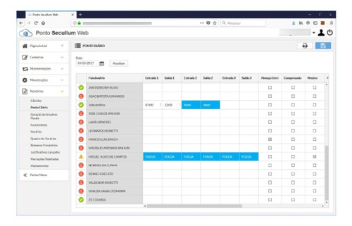 Ponto Secullum Web Pro 10 Funcionários Anual