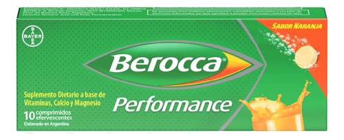 Berocca Performance Full Suplemento X 10 Comp Efervescentes