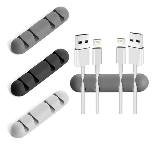 Organizador De Cables Para Escritorio, Clips De Gestion De C