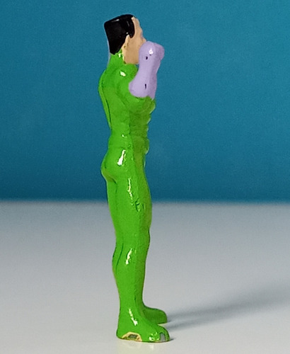 Muñeco El Acertijo /riddler Miniatura (batman) Jack Sorpresa (Usado)