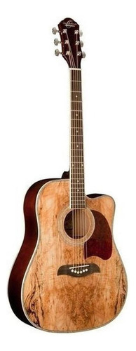 Guitarra acústica Oscar Schmidt OD312CE para diestros spalted maple brillante