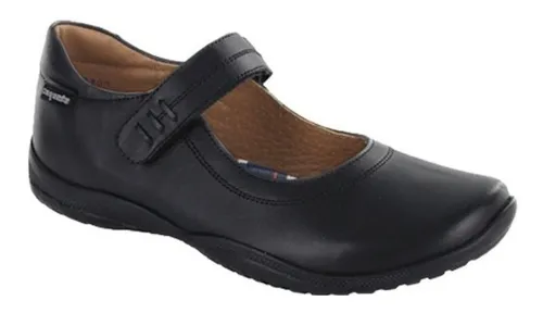 Zapato Escolar Niña/jovencita Piel Negro