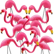 Comprar Decoraciones Patio Flamencos 12 Estatuas Plástico 35cm Adorn