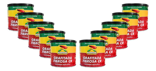 Kit 10 Grasas Lubricante Grafitada Fibrosa Roshfrans 425g