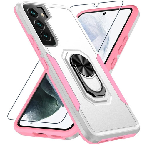 Funda Janmitta Para Samsung Galaxy S22 - White/pink 