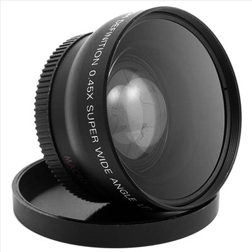 Lente Grande Angular Wide 0.45 + Macro P/ Lentes Rosca 67mm
