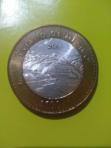 Moneda De 100 Pesos  Edo De México Centro De Plata