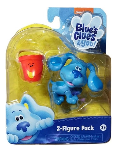 Pack De 2 Figuras Articulada Perrito Balde Pistas De Blue 
