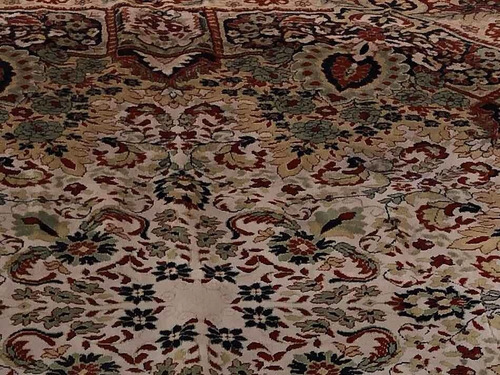 Elegante Alfombra Imperial Octagonal 3x3m Calidad Nepal (Usado)