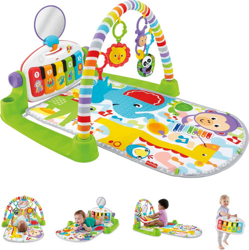 Fisher-price Deluxe Kick 'n Play Piano Gym, Green, Gender Ne
