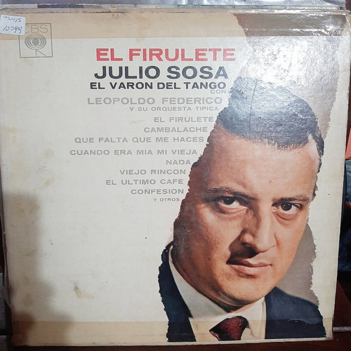 Vinilo Julio Sosa Leopoldo Federico El Firulete T2