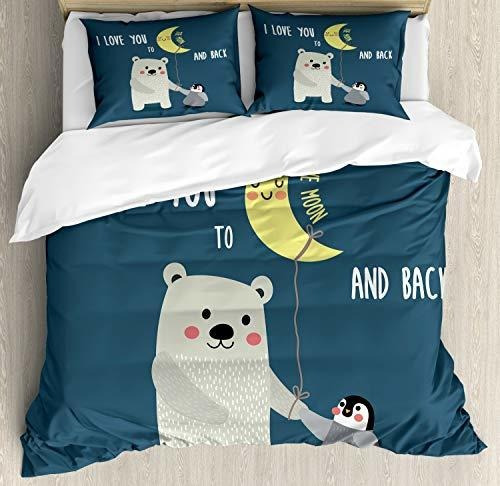 Ambesonne Me Encanta Que Te Duvet Encubierto, Oso De Yk5k5