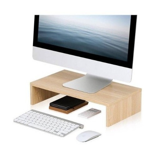 Soporte Base Para Monitor Laptop Macbook iMac De Melamine