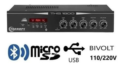 Kit Som Ambiente Taramps 12 Caixas Aw6 Bsa+ 2 Setor Ths1800w