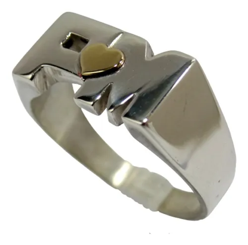 Anillos de online iniciales en plata