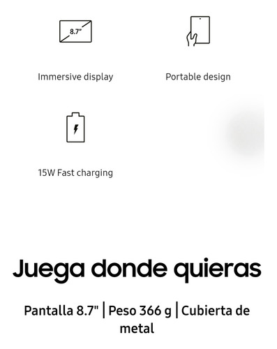 Tablet Samsumg Galaxy A7 Lite (Usado)