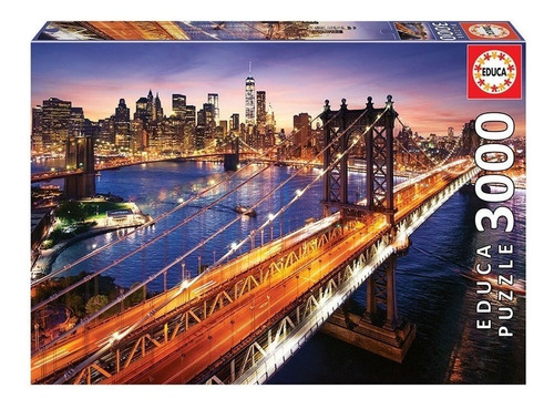Rompecabezas 3000pz Manhattan Al Atardecer