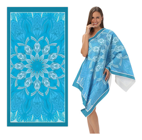 Toalla De Baño De Microfibra Con Estampado Absorbente, Toall