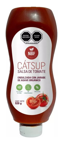 Salsa Catsup Con Jarabe De Agave, Sin Azúcar 520gr, Nbf