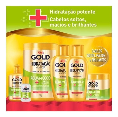 Óleo Capilar Niely Gold Hidratação Milagrosa Água De Coco