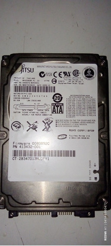 Disco Duro De 80gb De Laptop Marca Fujitsu