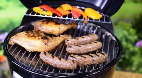 Barbacoa A Gas Patio Bistro Termostato Compacta Y Portable