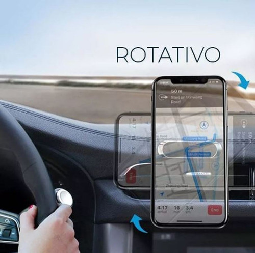 Imagen 3 de 9 de Soporte Magnético De Celular Para Auto Con Imán En Clicshop