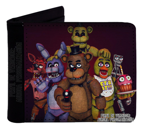 Billetera Cartera Cuero Sintético Five Nights At Freddy's 03