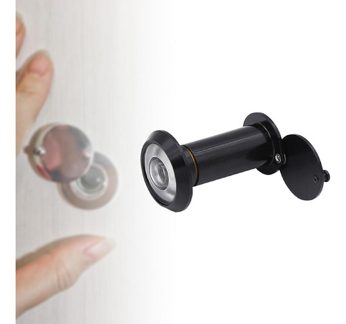 Mirilla Para Puerta, Mirilla Con Cubierta 35 A 60 Mm Negro