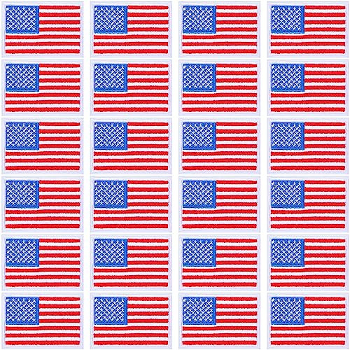 Willbond 24 Piezas De Parche De Bandera De Estados Unidos Pa