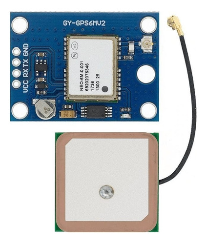 Módulo Gps Eeprom De Control De Vuelo Antena Neo-6m Ublox Aa