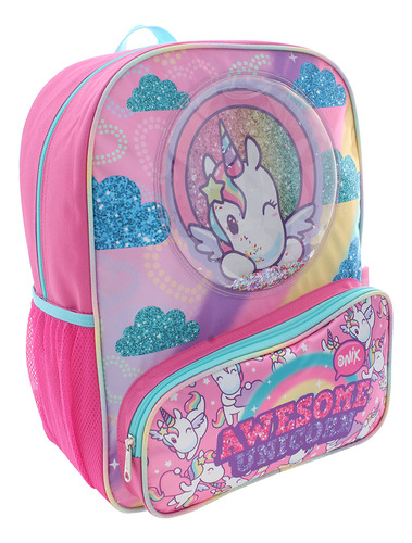 Mochila Primaria Ruz Onix Awesome Unicorn Rosa