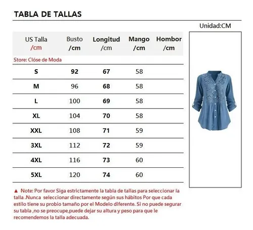 Camisa De Encaje For Mujer Con Cuello En V Talla Grande