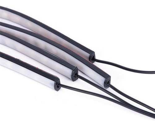 Faixa De Carro Led Rgb De 4 Peças Em Faixa De Carro