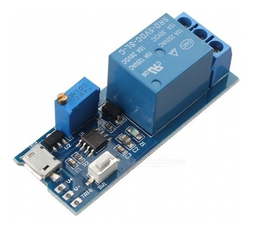 Temporizador Retardo 5v-30v Micro Usb Relay Timer 555 Ptec