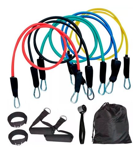 Set 5 Bandas Elasticas Ejercicio Entrenamiento Gym Fitness