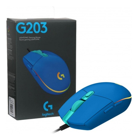 Mouse Gamer Logitech Rgb Lightsync Azul - Gaming