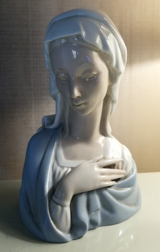 Lladró Busto Madonna Porcelana Brillo