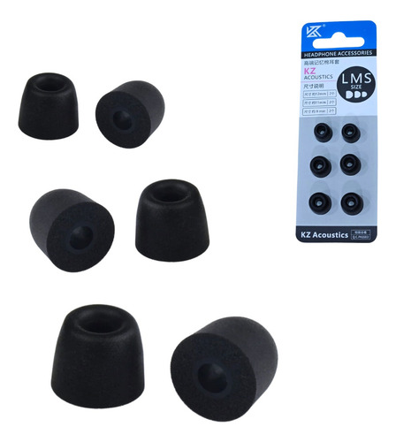 Borrachinha Para Fone Ouvido De Espuma De Memória Kz 3 Pares