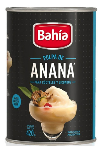 Pulpa De Anana Lata Cocteleria Sin Tacc 420g Bahia