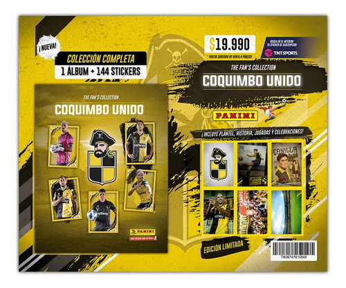 Álbum Coquimbo Unido The Fan´s Collection Con 144 Stickers